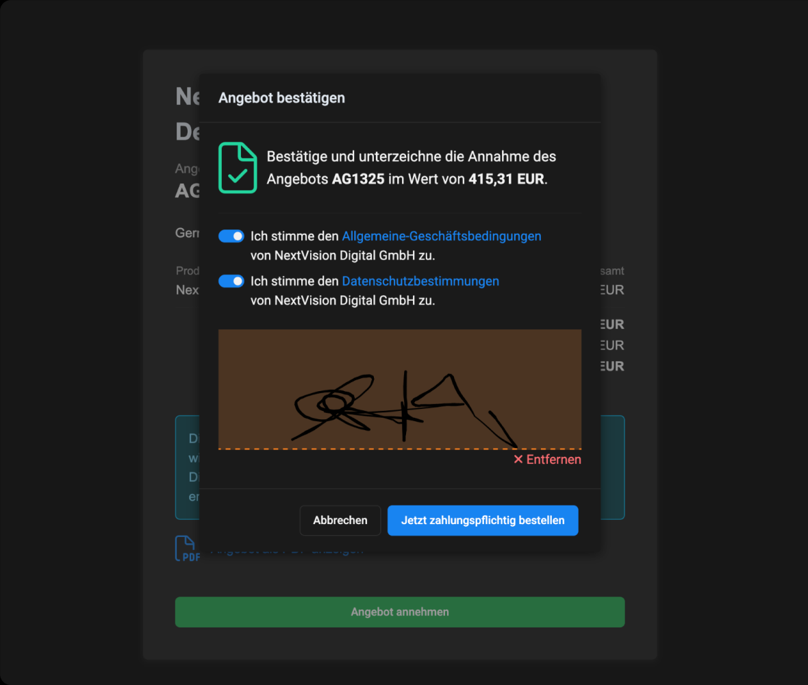 Rechtssicherer Vertragsabschluss mit E-Signing bei Digiclose