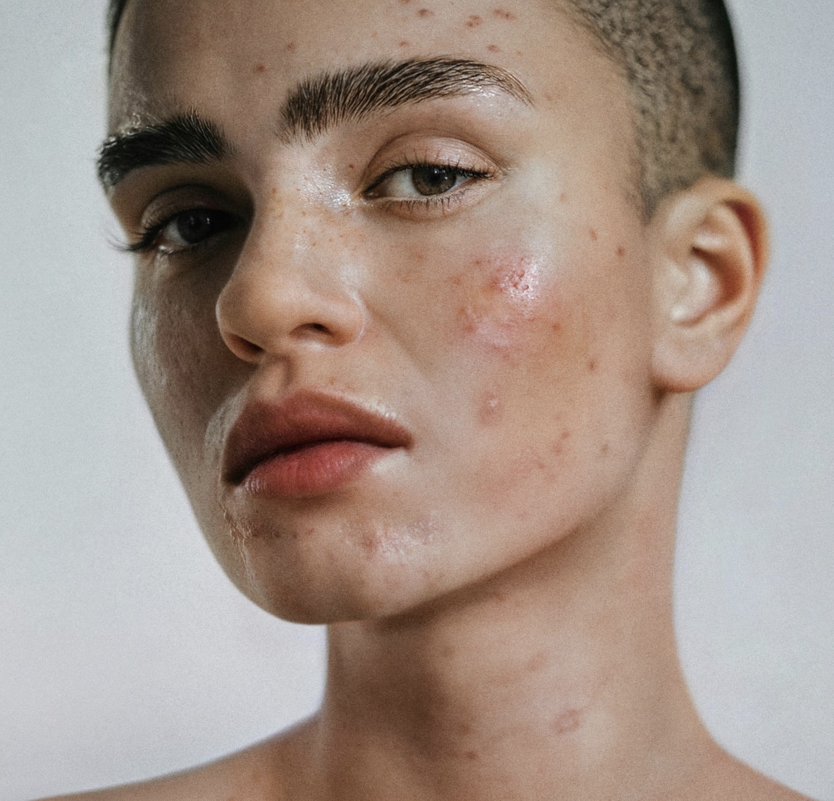 Professional portrait before retouching
