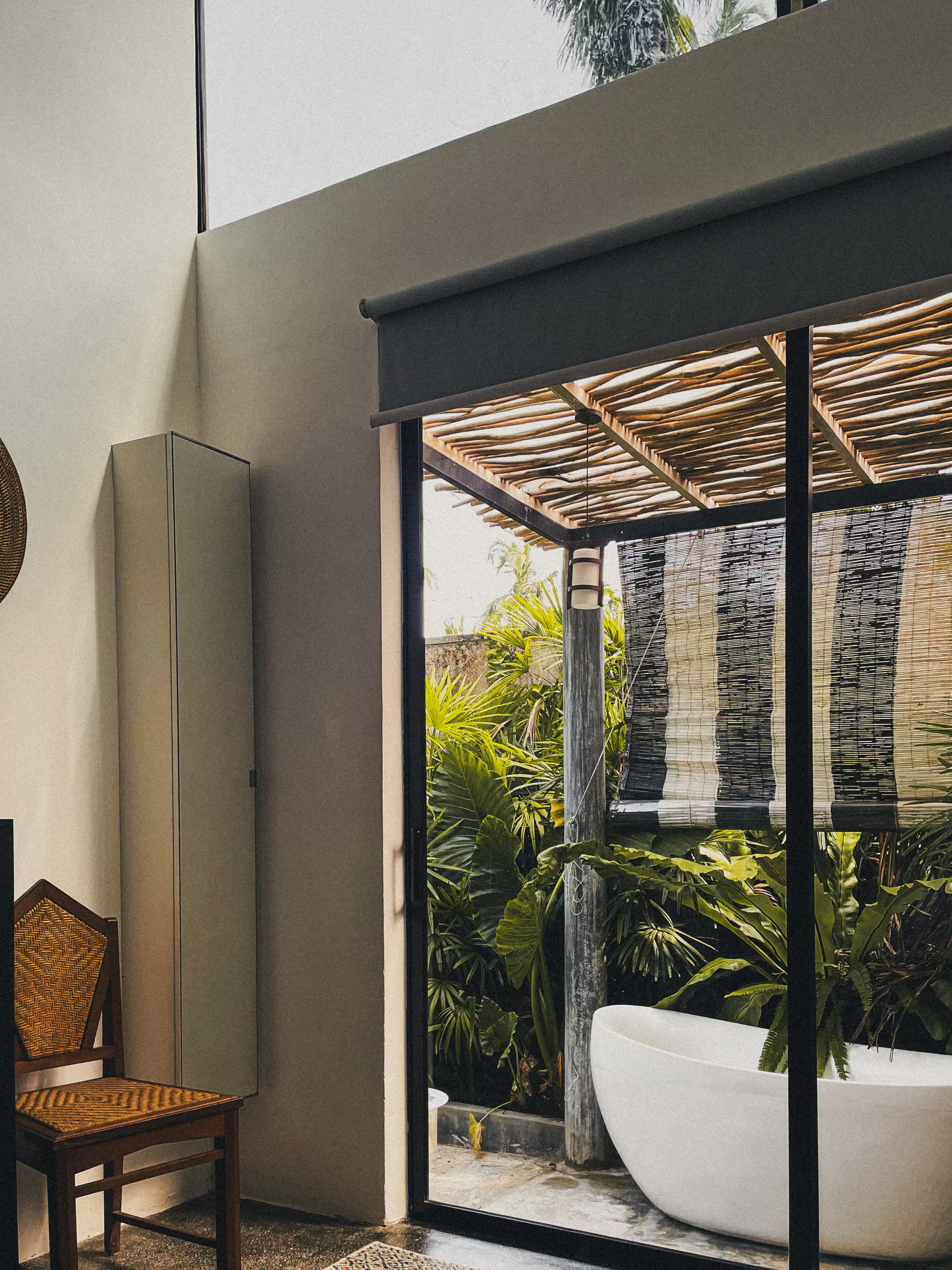 Secluded tropical hideaway with a private pool and lush surroundings