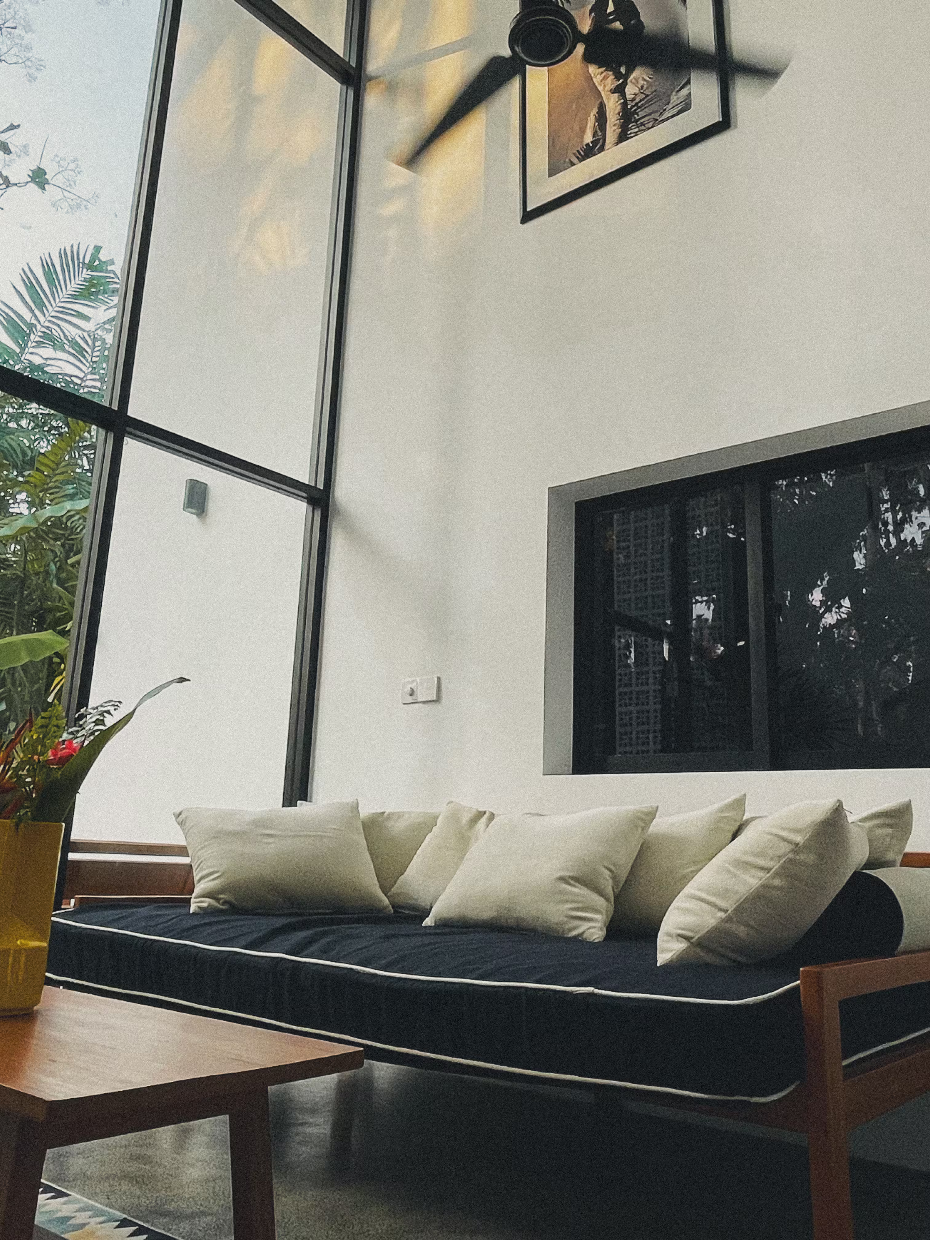 Spacious mezzanine bedroom and large downstairs daybed sleeping up to three guests