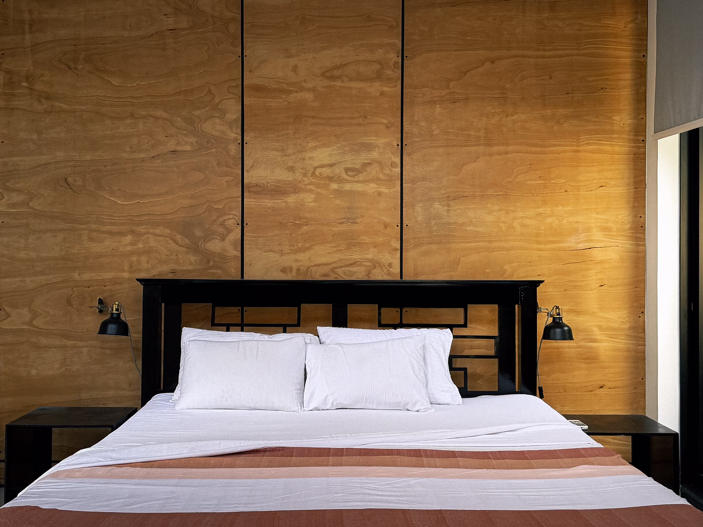 Villa featuring tinted sliding doors that create a sense of seclusion