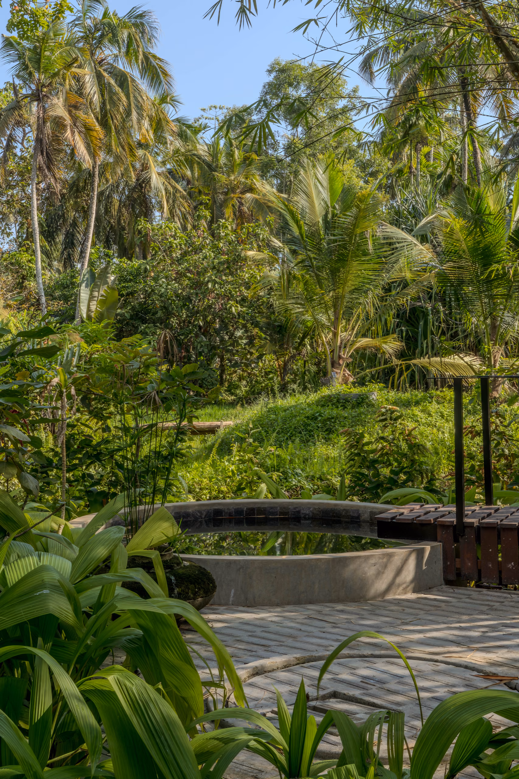 Private plunge pool in the jungle garden at the Garden House, Licuala Lanka, Ahangama, Sri Lanka