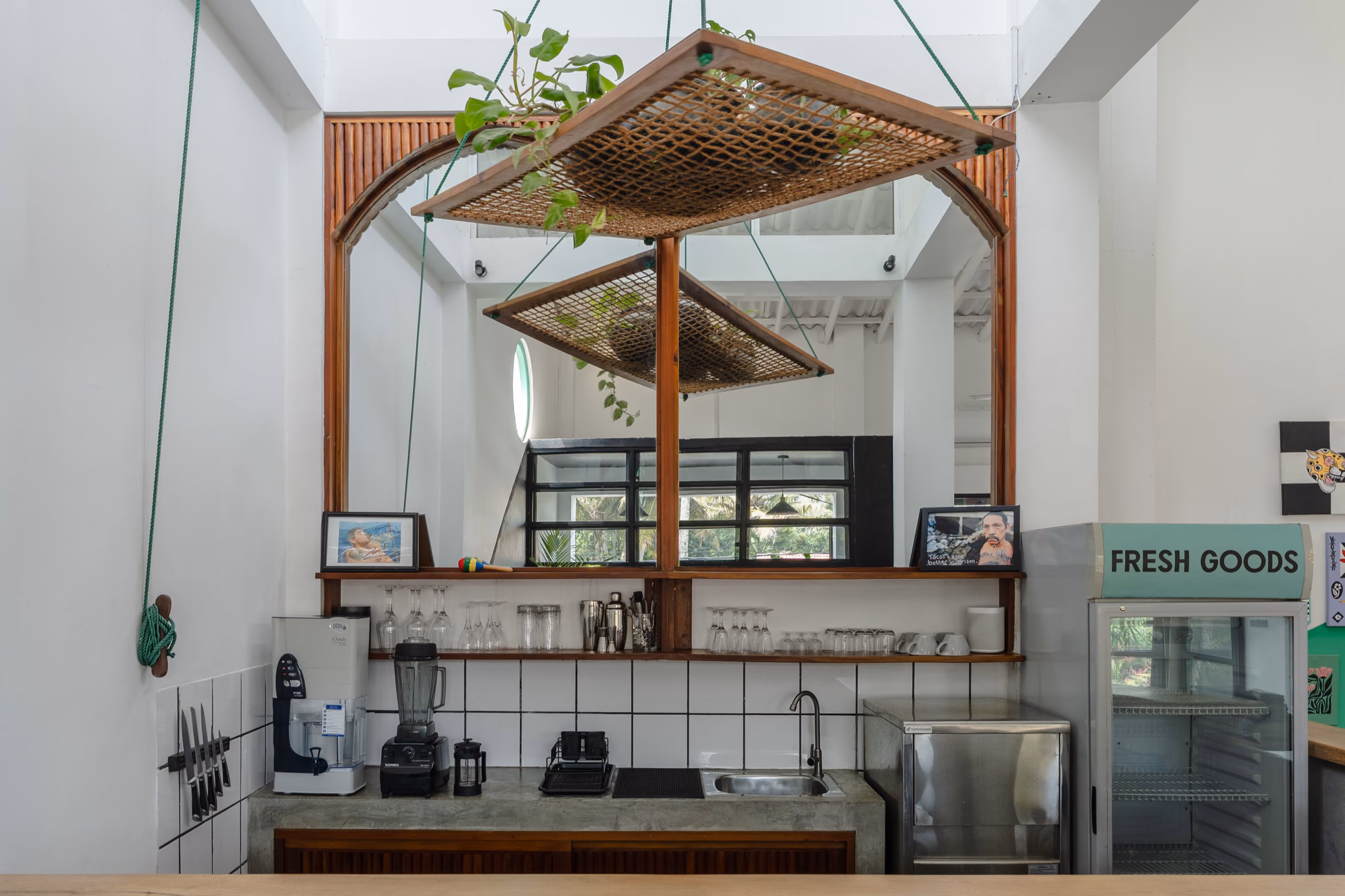 Fresh Goods kitchen bar in the Surf Loft at Kabalana, Ahangama on Sri Lanka's South Coast