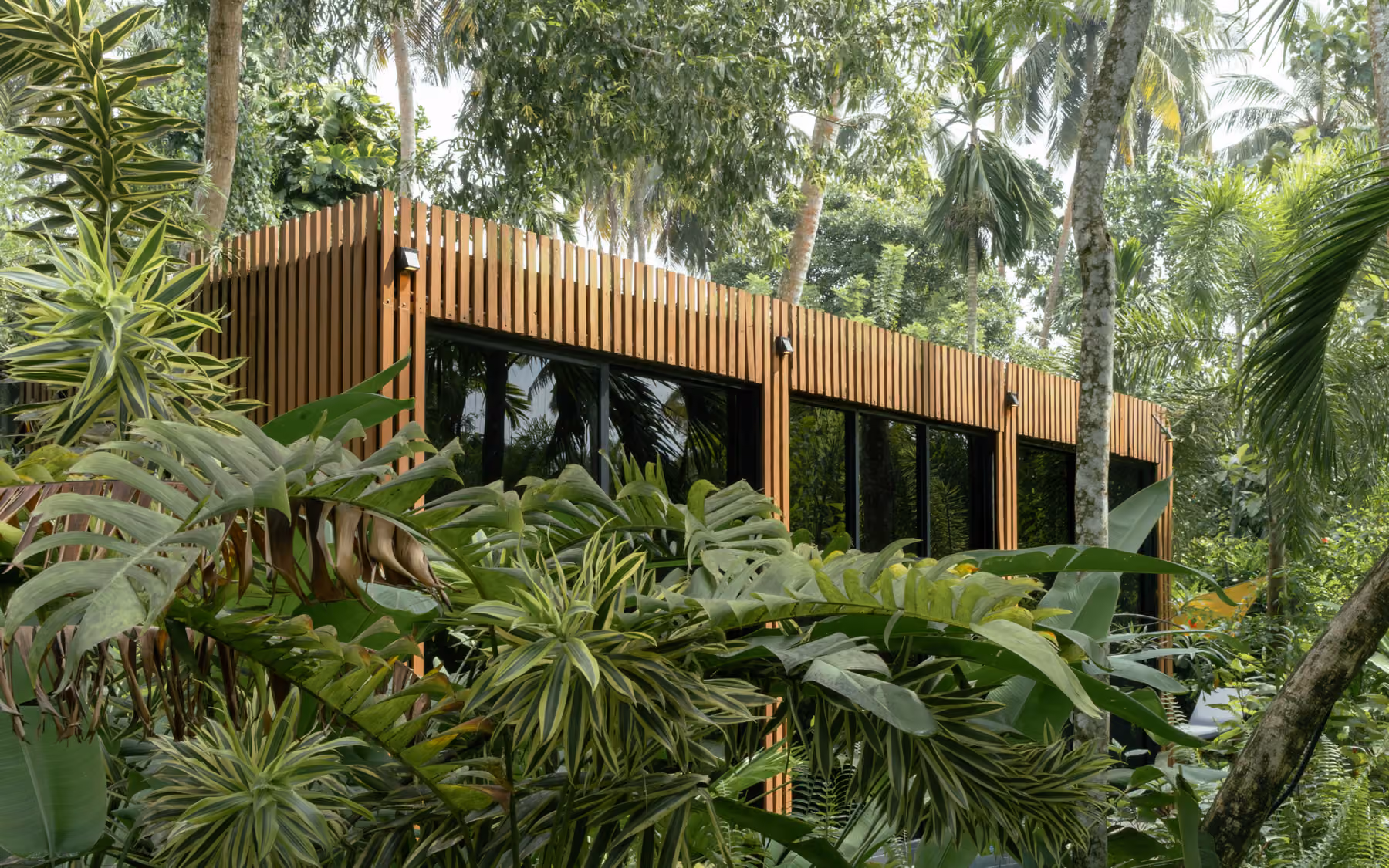 Jungle Bungalow, timber villa in the tropical garden at Licuala Lanka, Ahangama