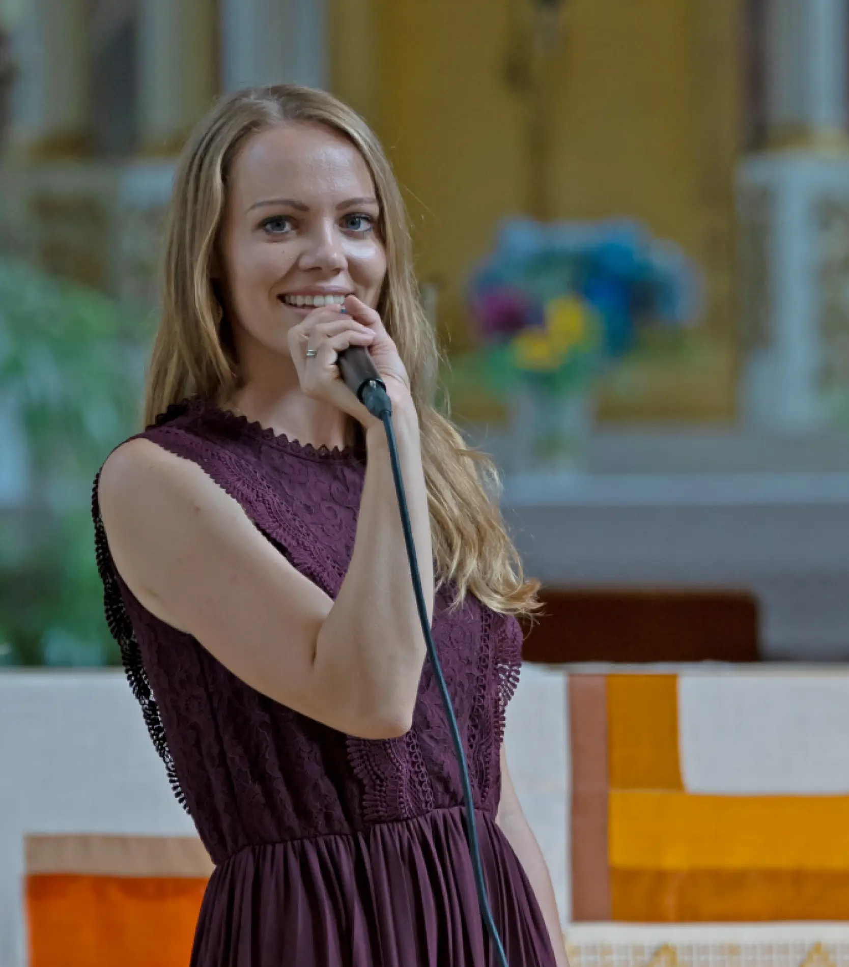 Martina singt bei einer Feier