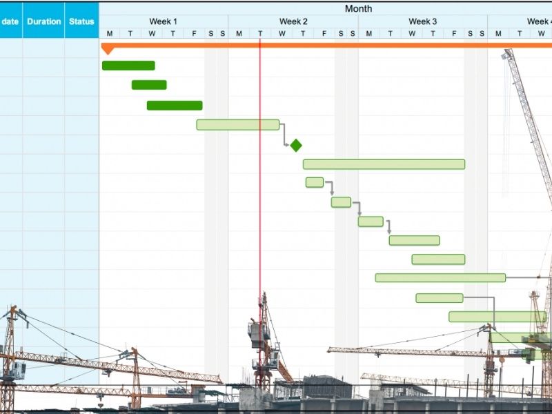 programa de obra diagrama