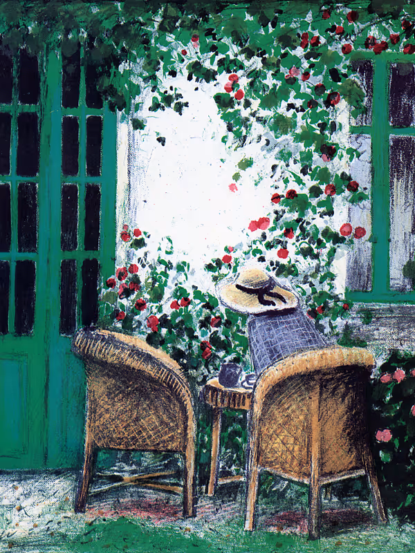 Le rosier grimpant
