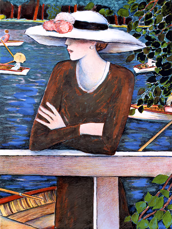 Les barques au bois