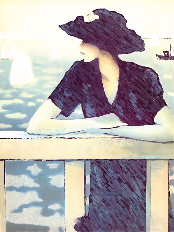 L'inconnue devant la mer