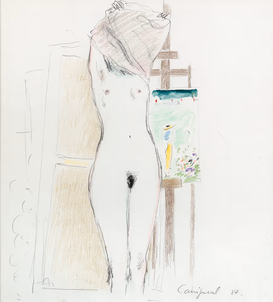 Modèle dans l'atelier