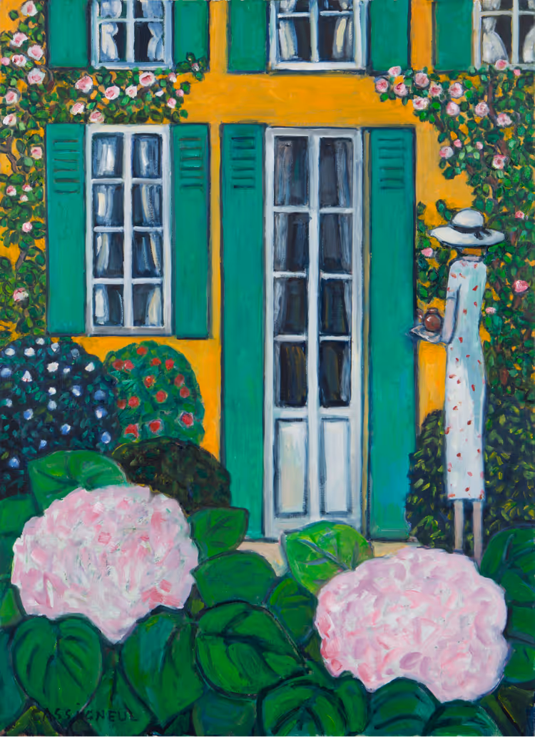 Devant la maison