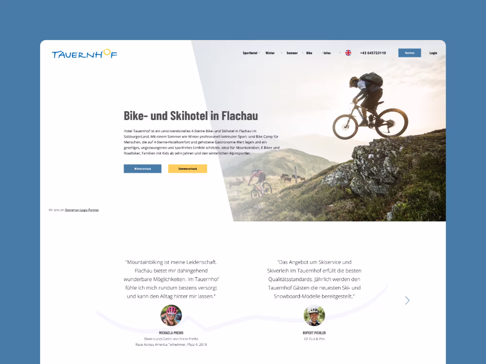 For Tauernhof Hotels, the goal was to redesign their web presence with a modern, conversion-driven experience that reflects the brand’s sporty and high-quality image. Using HubSpot CMS, I created a flexible template system that powered three different hotels (Tauernhof, Flachau.com, and Crystls Aparthotel). The design emphasized usability, fast loading times, multilingual access, and seamless login integration—ensuring consistency across all sub-brands while allowing tailored content for each property.