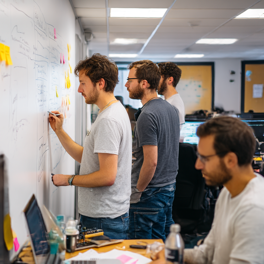 [interface] image of a laptop with software interface (for a ai developer tools)