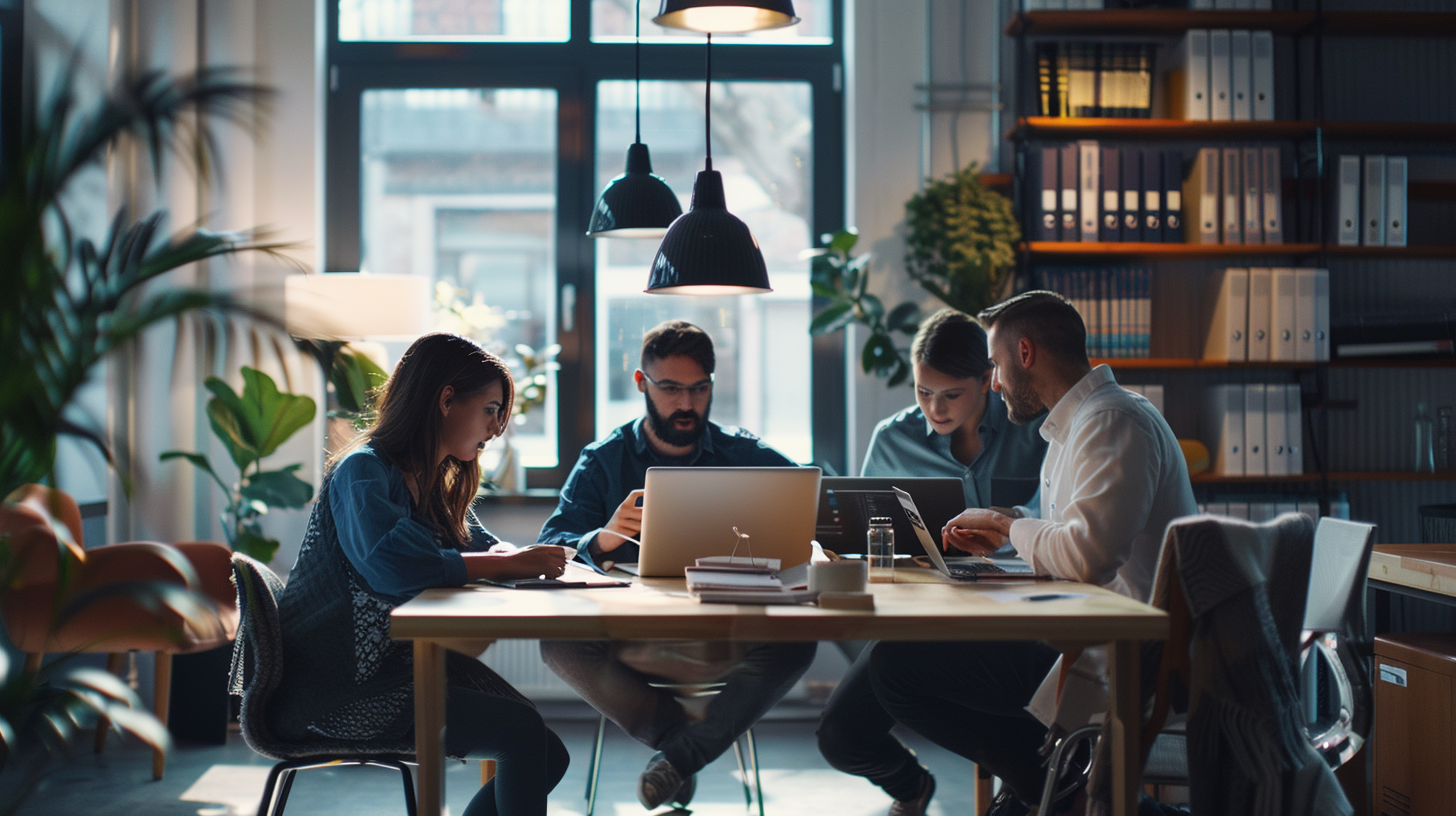 image of a teacher interacting with students using digital tools