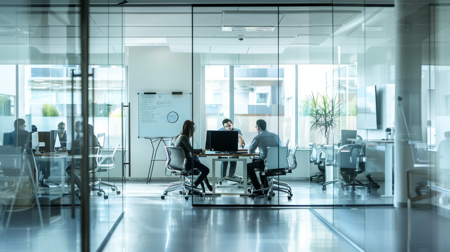 image of a teacher interacting with students using digital tools