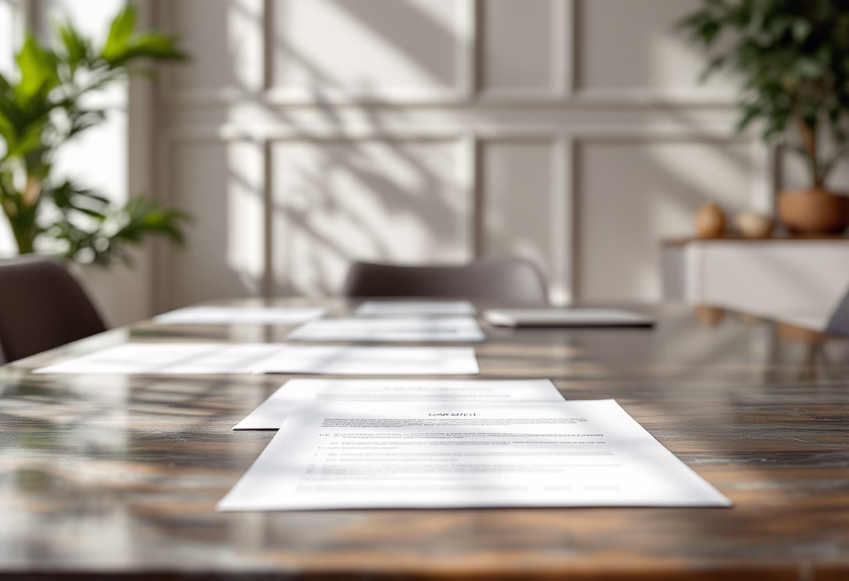 image of legal documents being signed