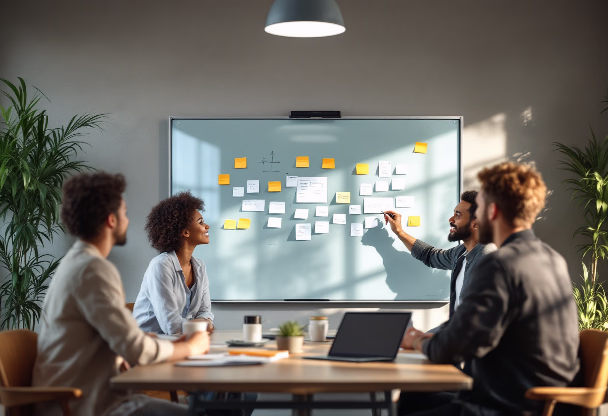 image of tech meeting (for a consumer apps)