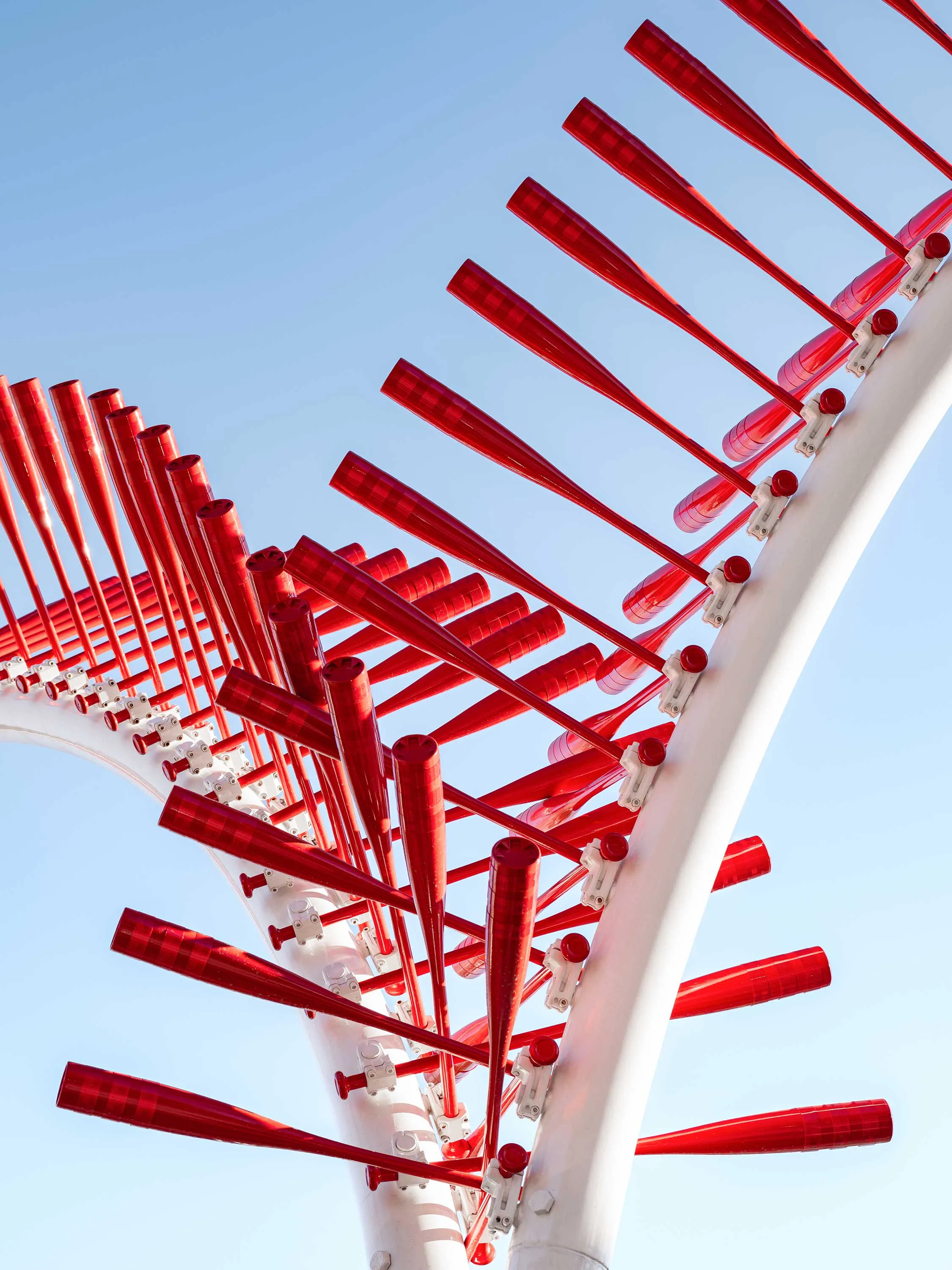 Surpise Stadium's public art piece entitled Bounce + Swing