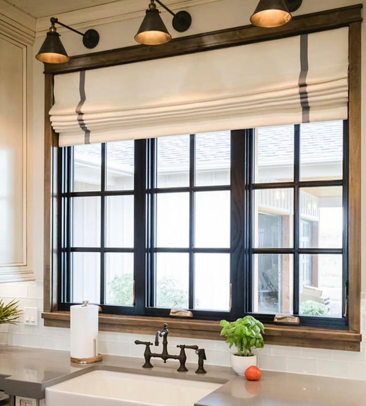 Modern Roman shades