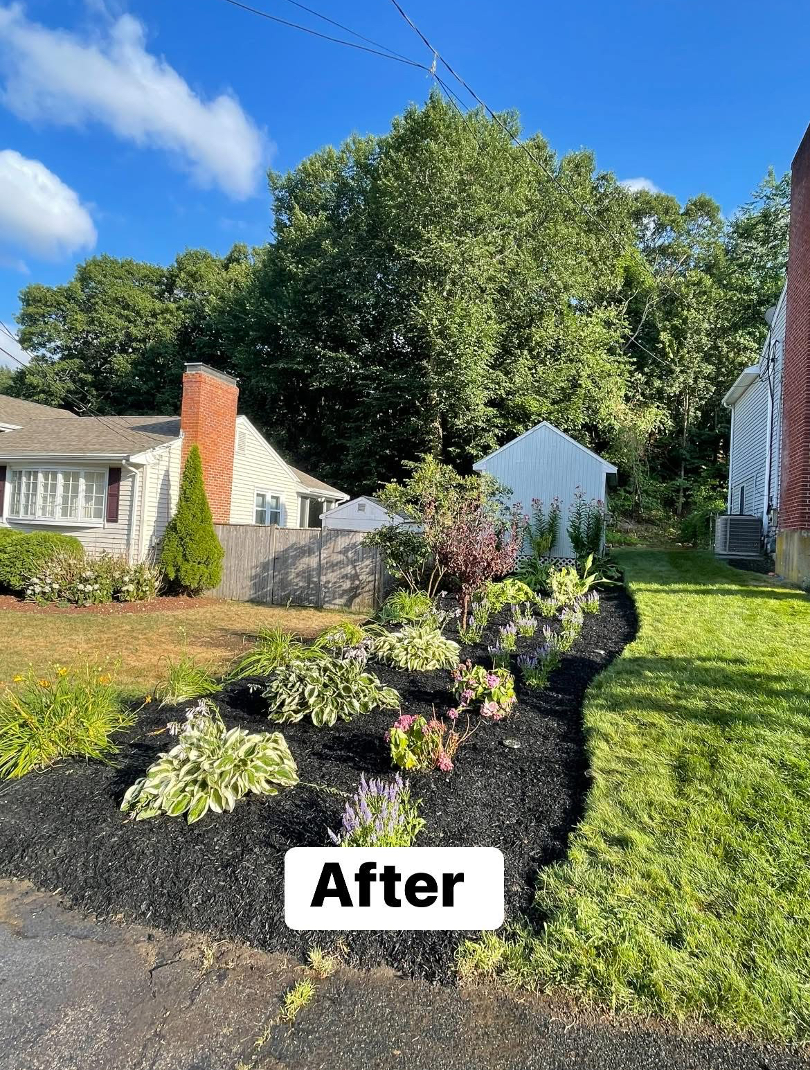 image of a flower bed for a landscaping service