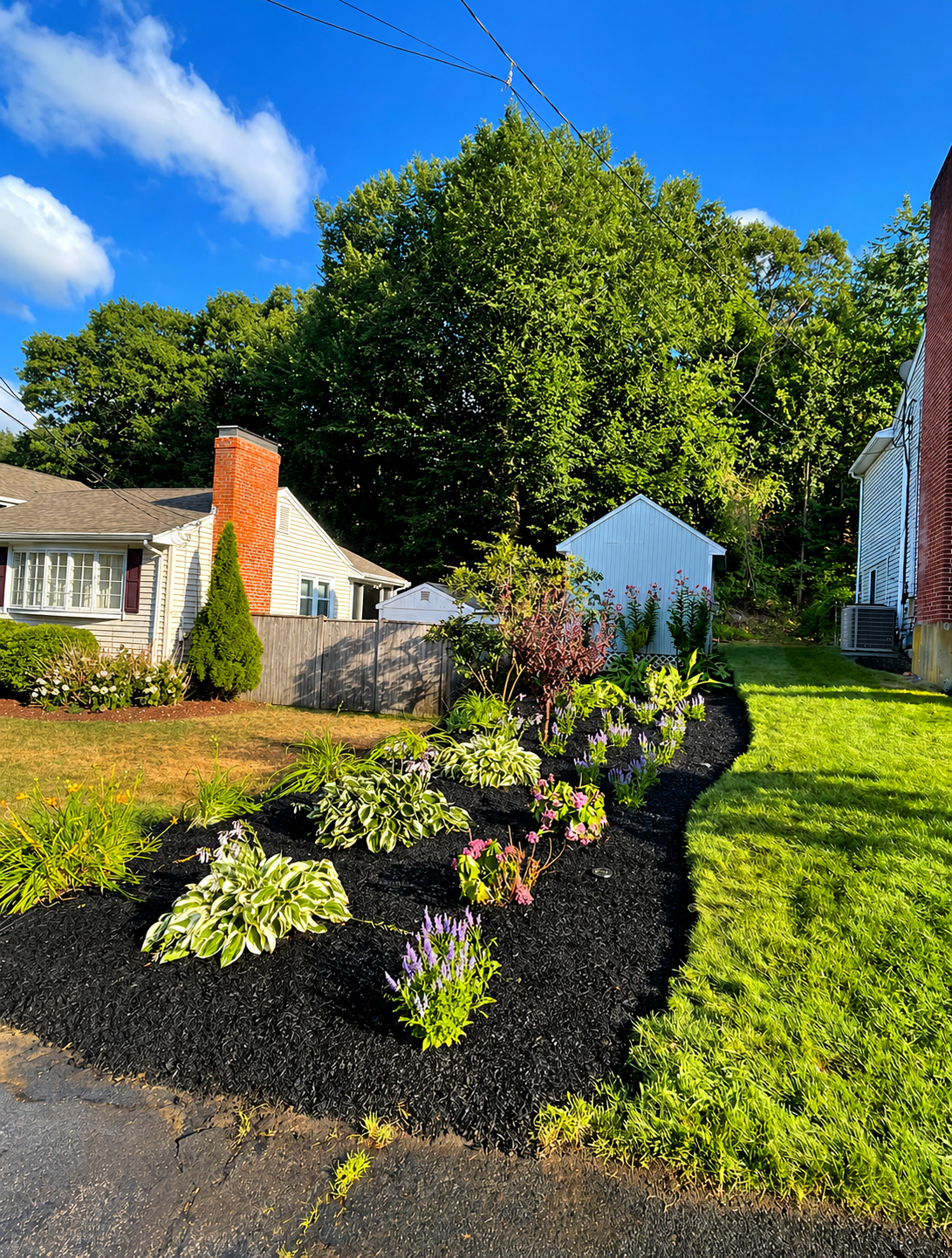 image of a flower bed for a landscaping service