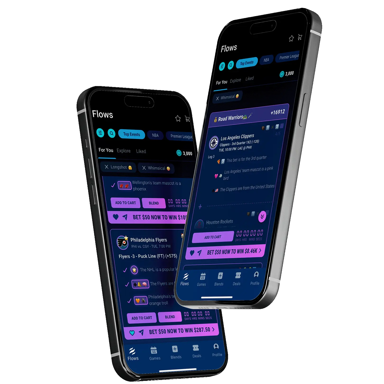 Fun Betting without stats but using favourite animals, colors, numbers easily with betflow app