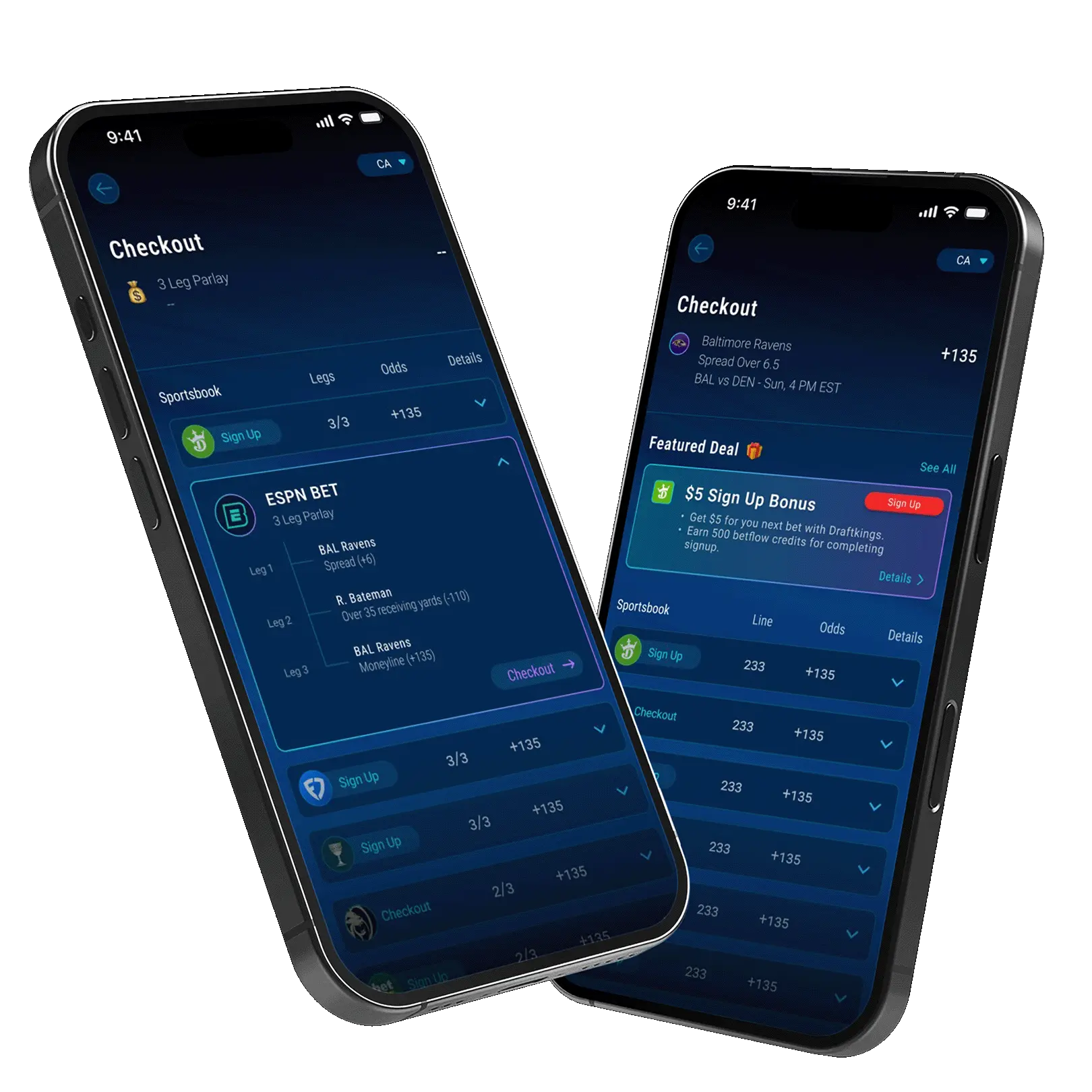 Effortlessly place bets and parlays with Express Checkout in just a few clicks
