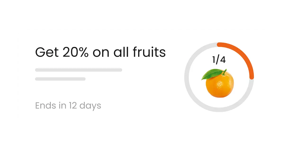 Get 20% on all fruits