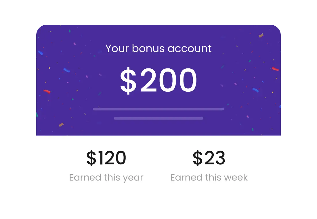 $200 added to your bonus account