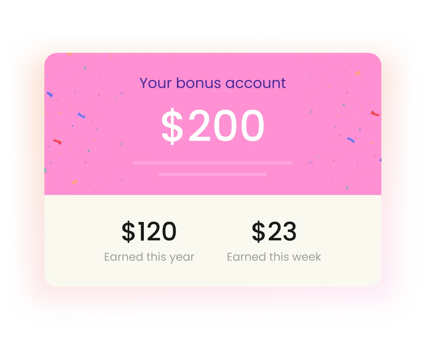 Your bonus account $200