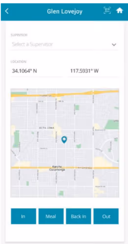 RTRS mobile time clock