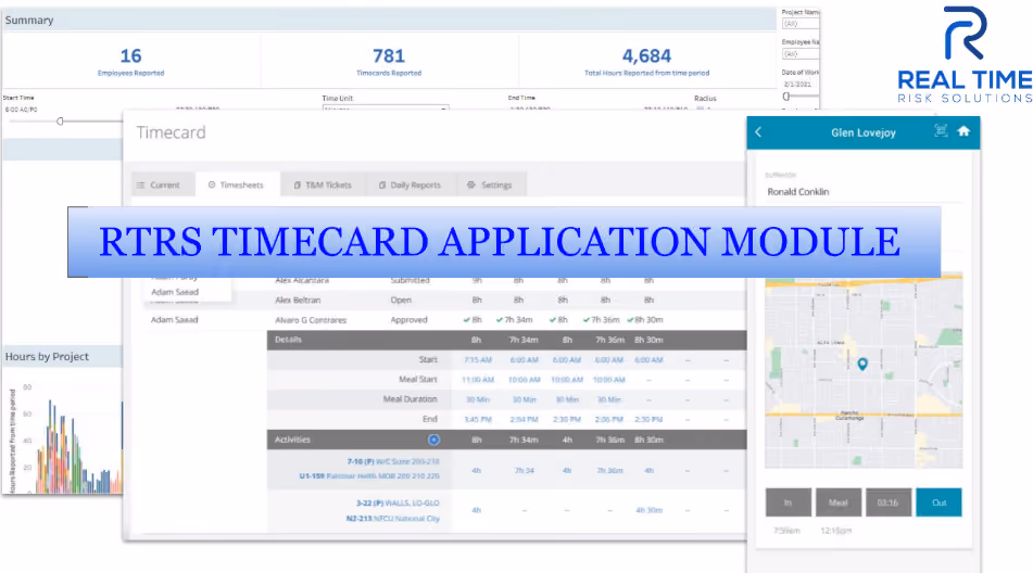 RTRS timecard application module