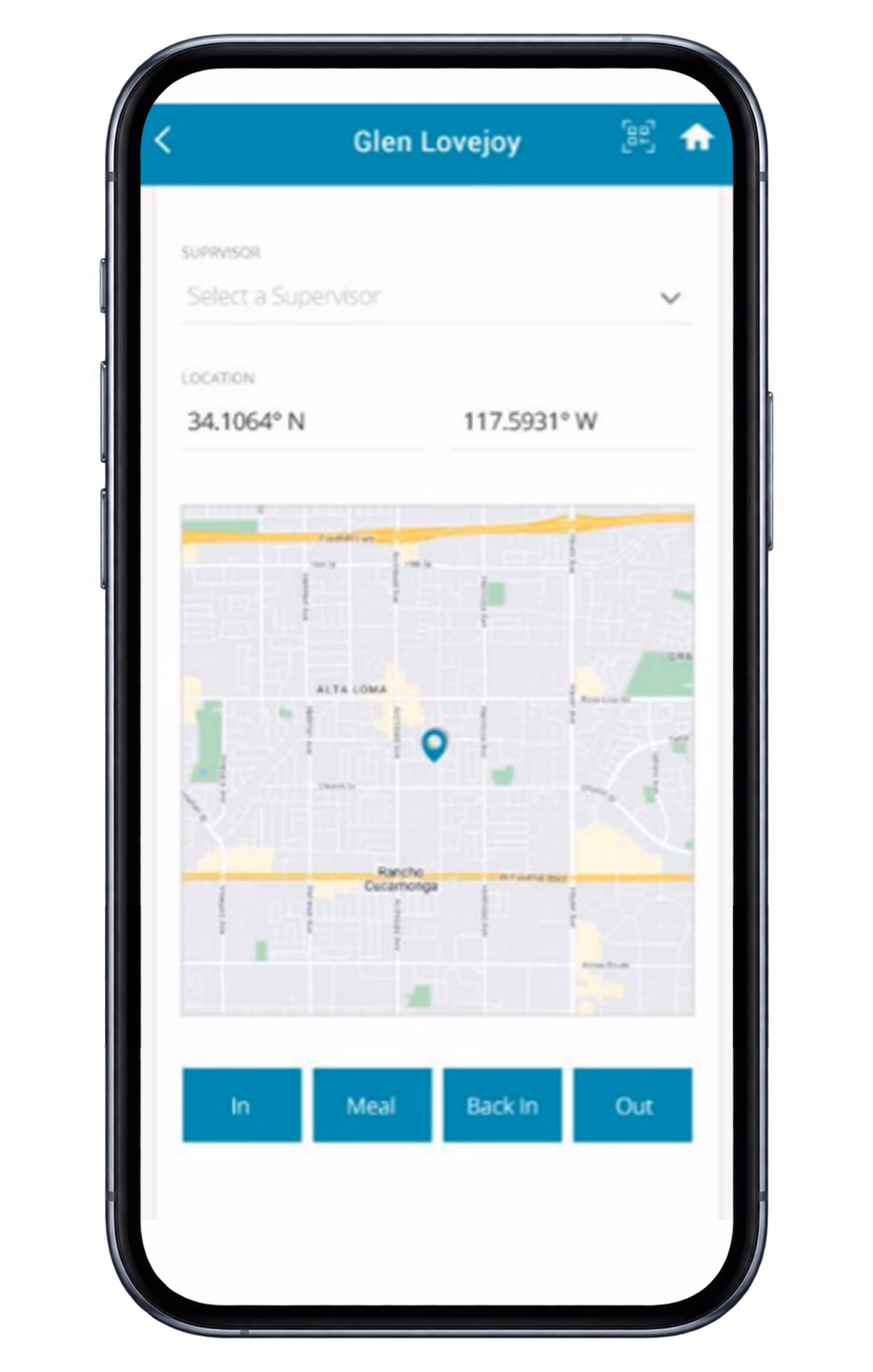 RTRS mobile time clock