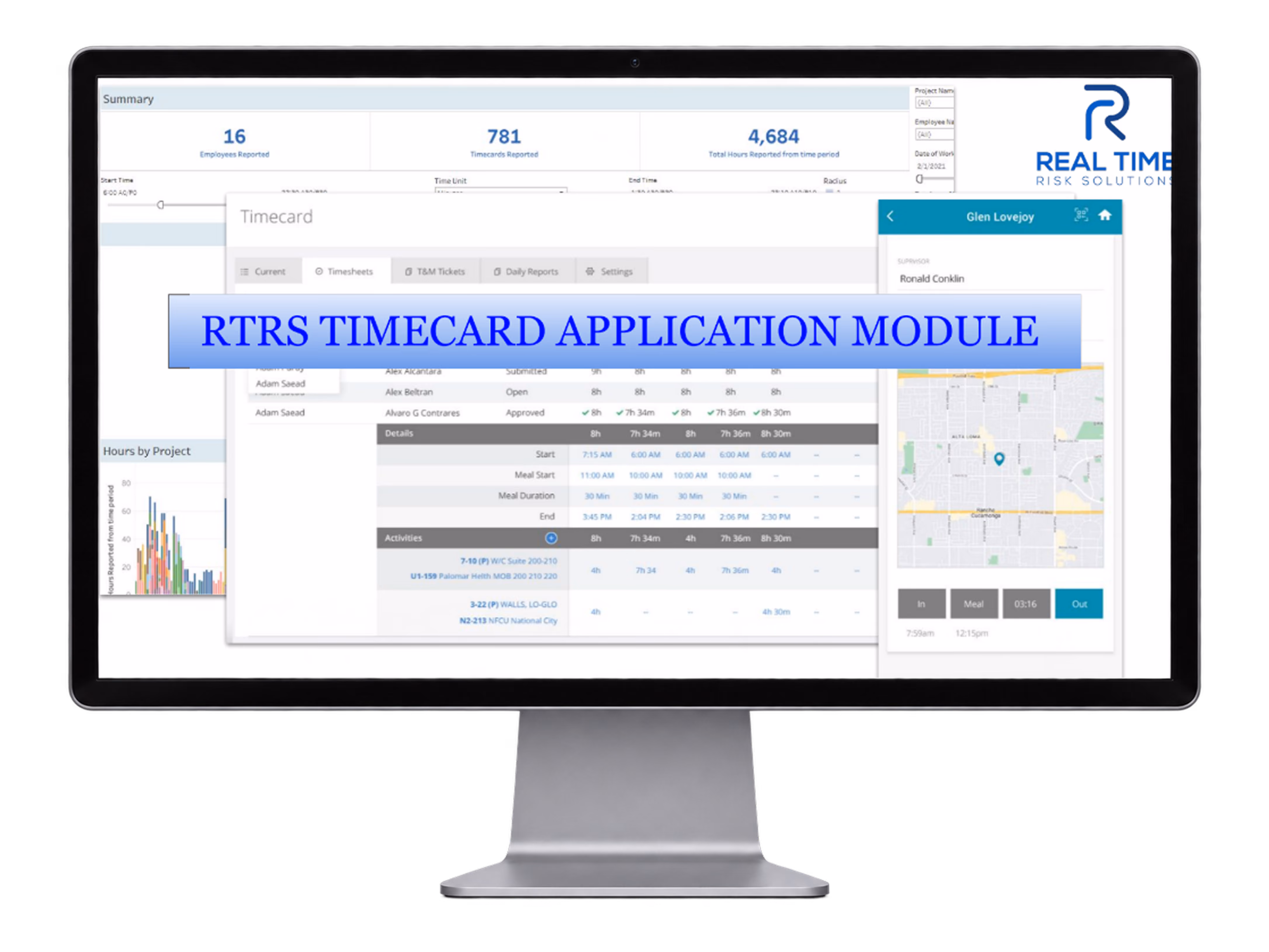 RTRS timecard application module