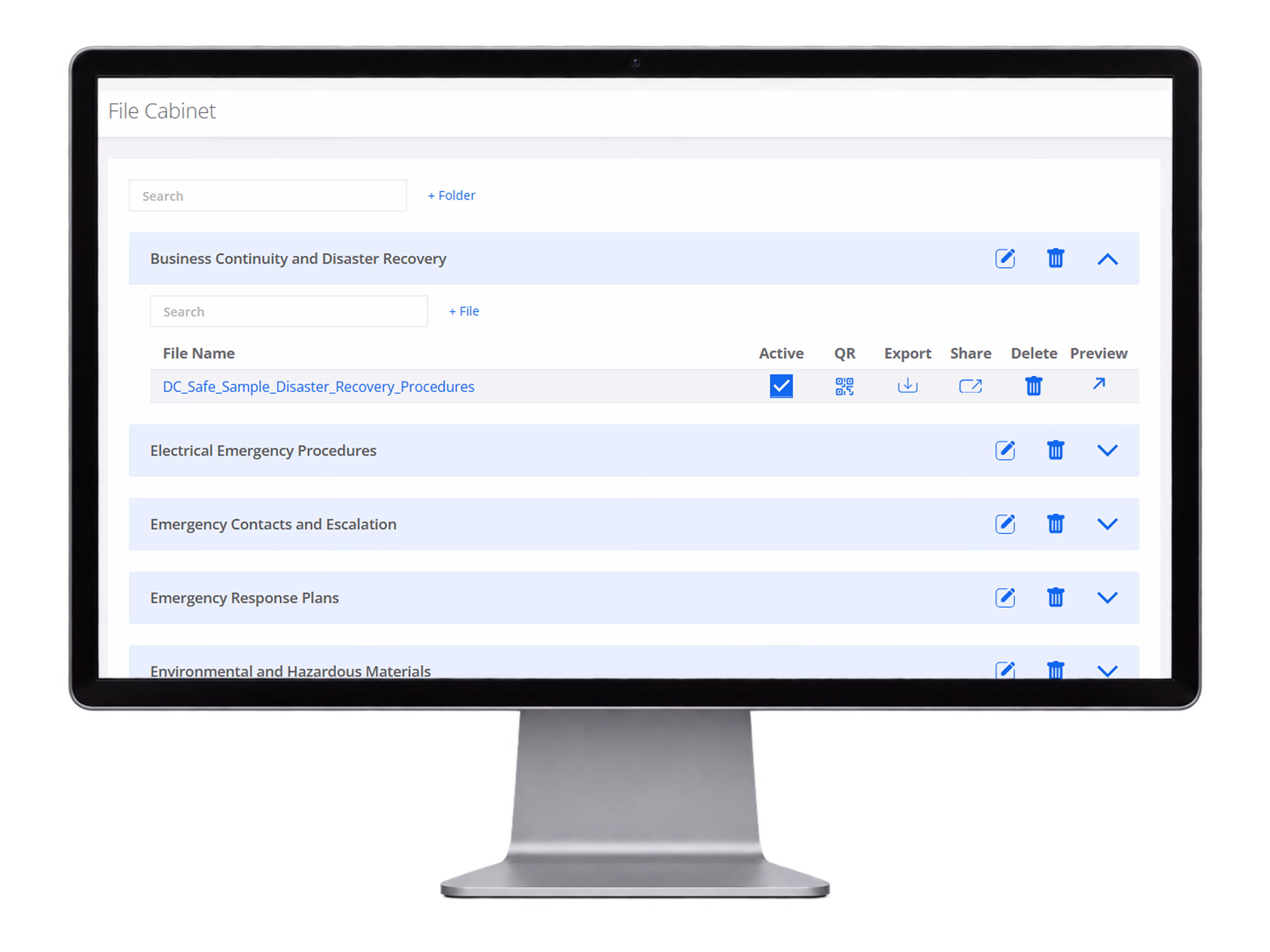 RTRS online file cabinet