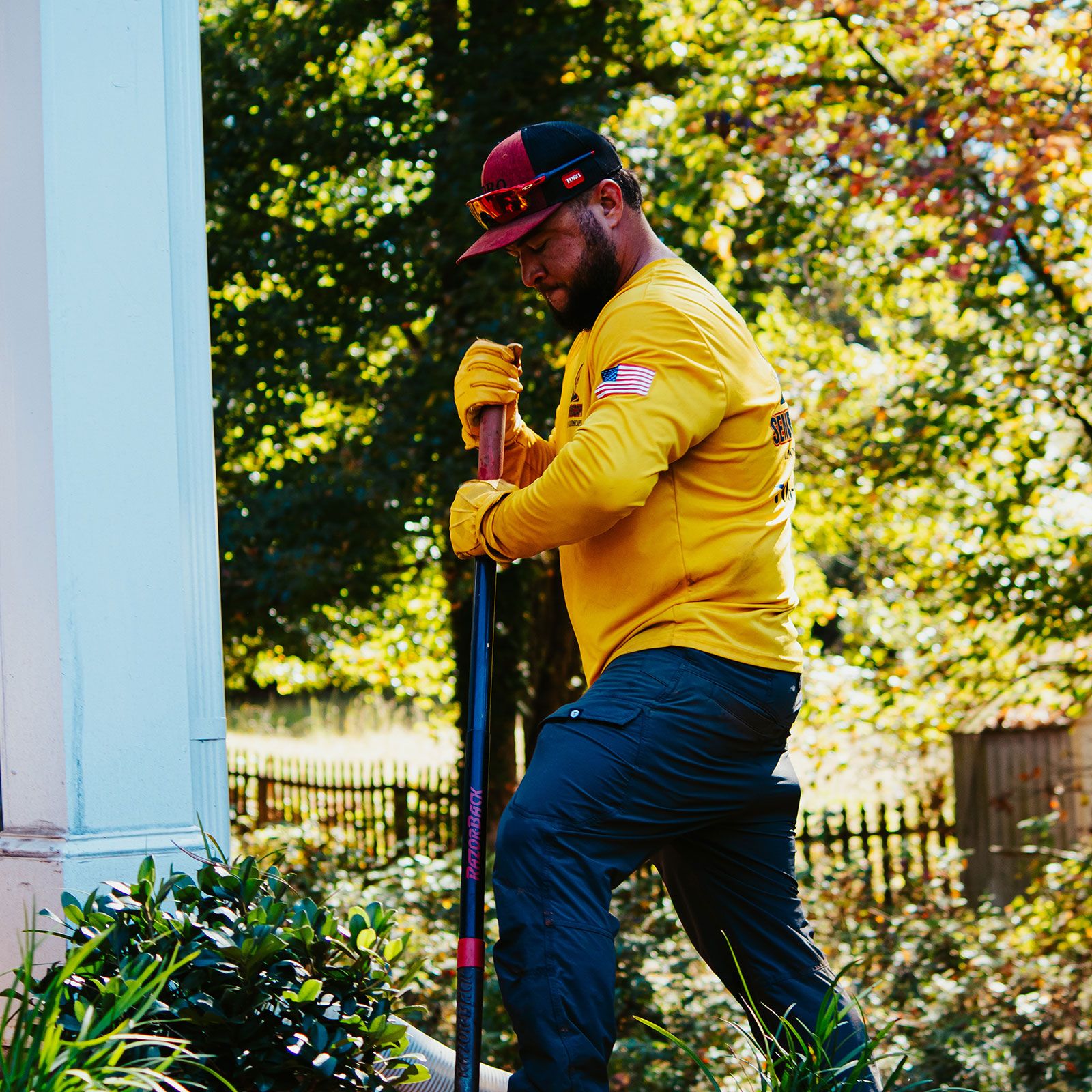 SemperScapes landscaping team in action in Lumpkin County