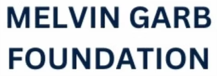 Text reading 'MELVIN GARB FOUNDATION' in uppercase dark blue letters on a white background.
