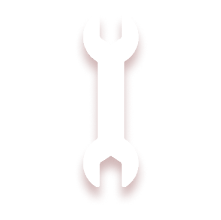 Icon of a silver double-ended wrench with an open end on each side.