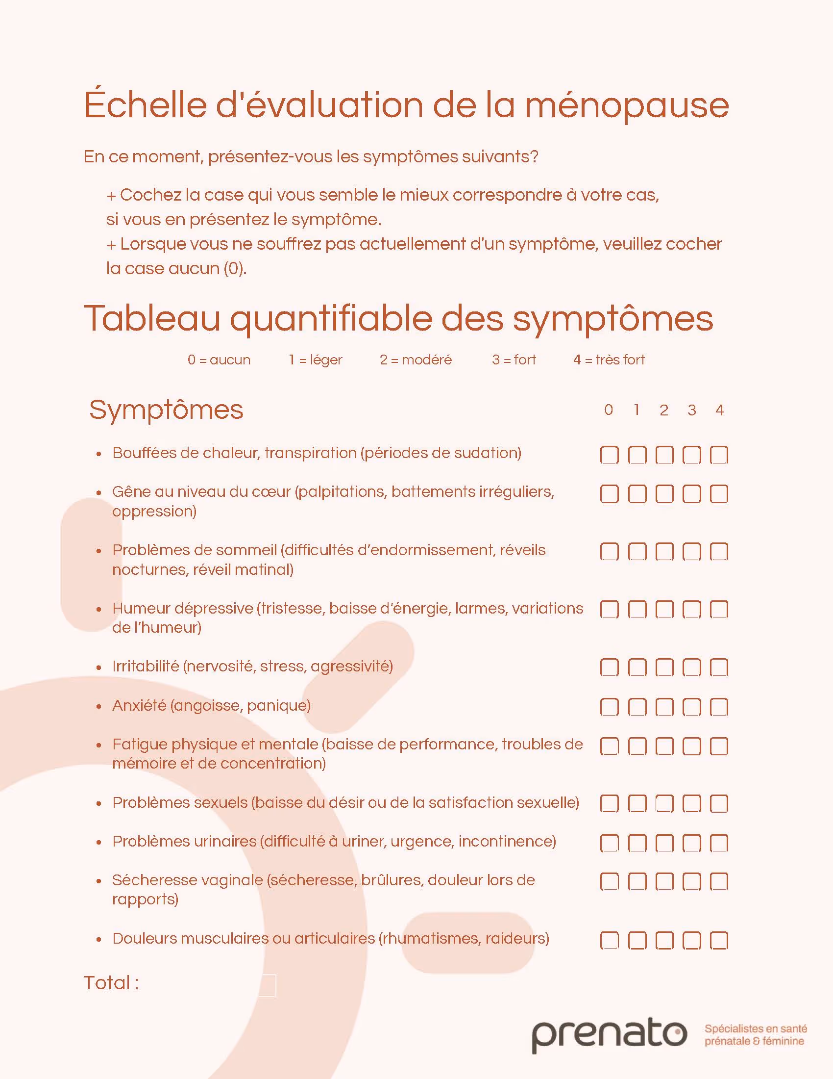 Échelle d'évaluation de la ménopause : préparez votre consultation