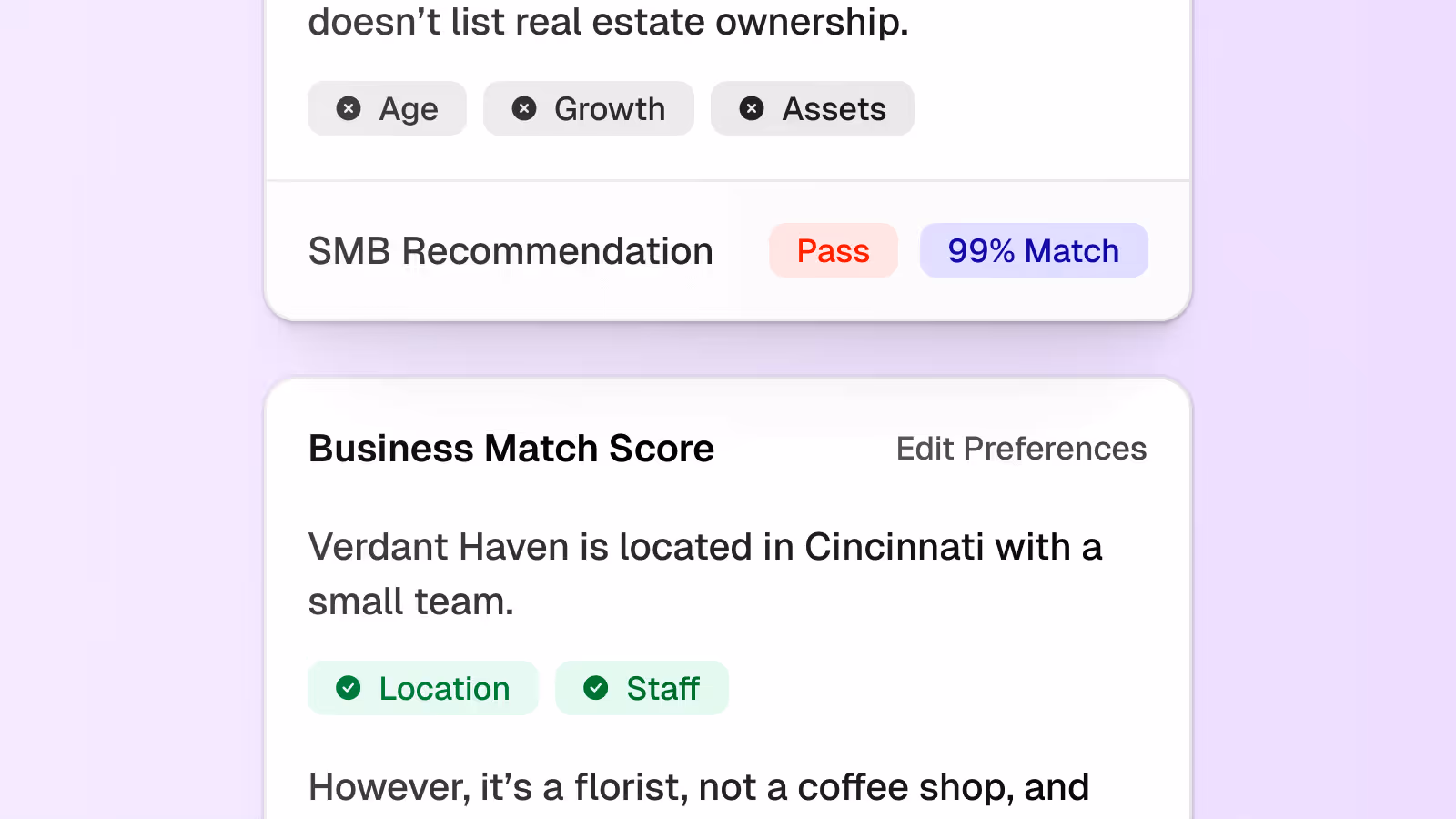 Know why it’s a match