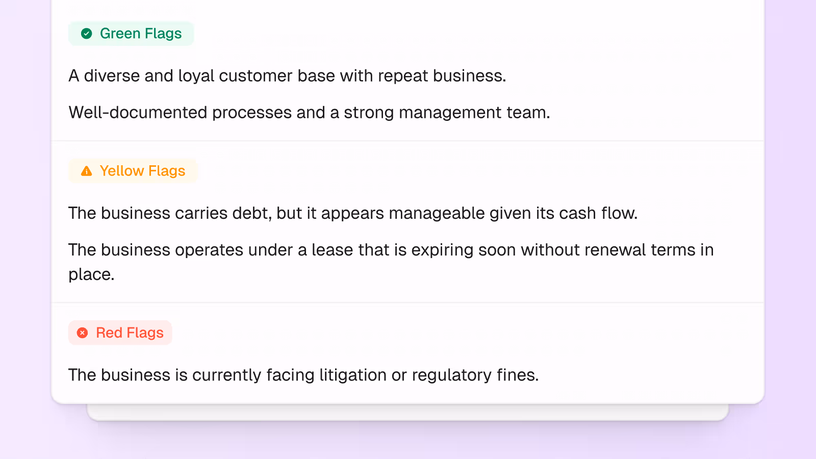AI-assisted diligence