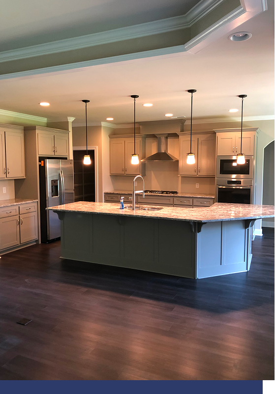 kitchen cabinet with lighting