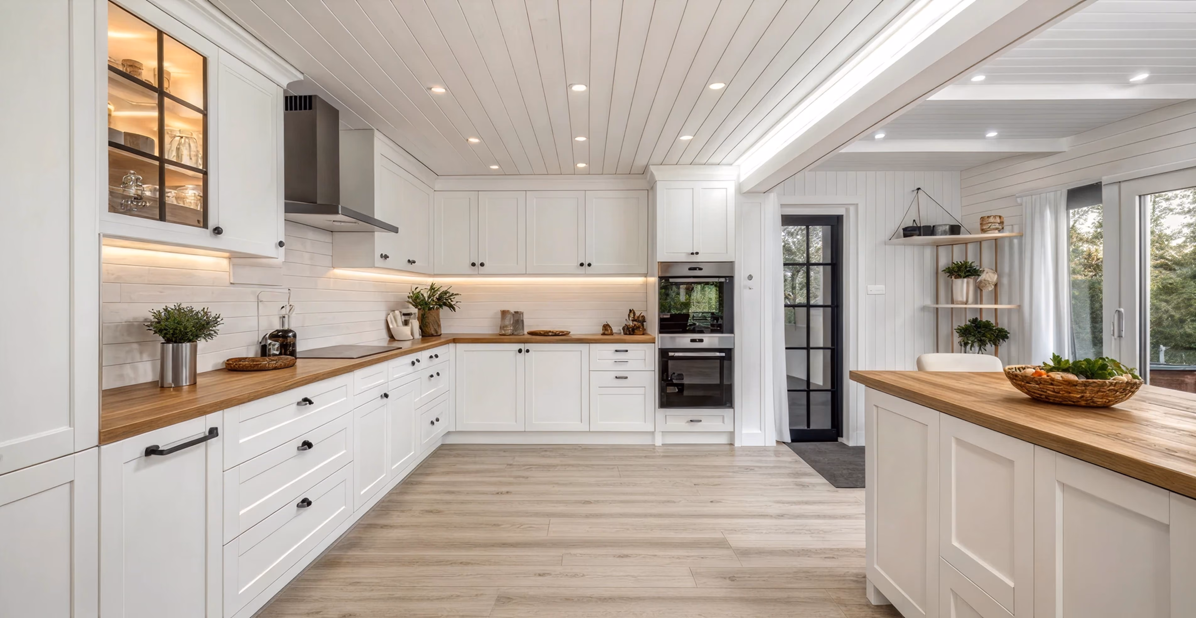 Large pantry with floor-to-ceiling custom storage
