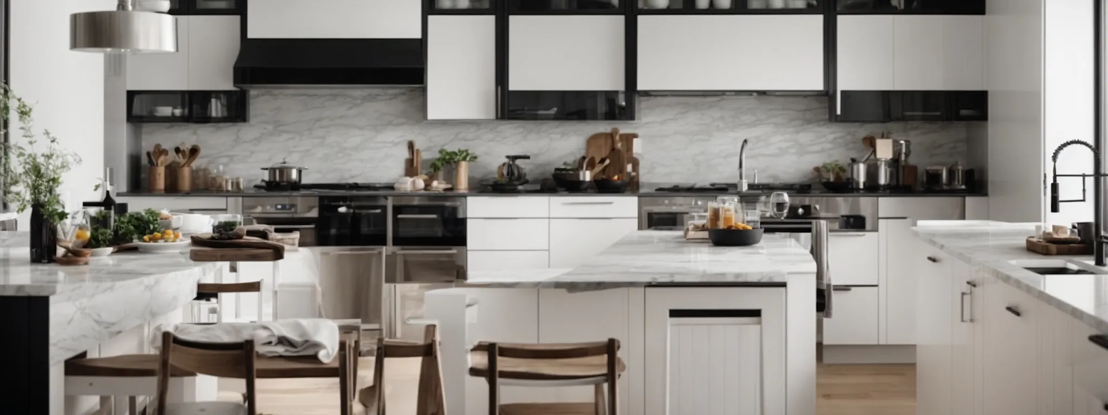 How to Style White Cabinets With Black Hardware