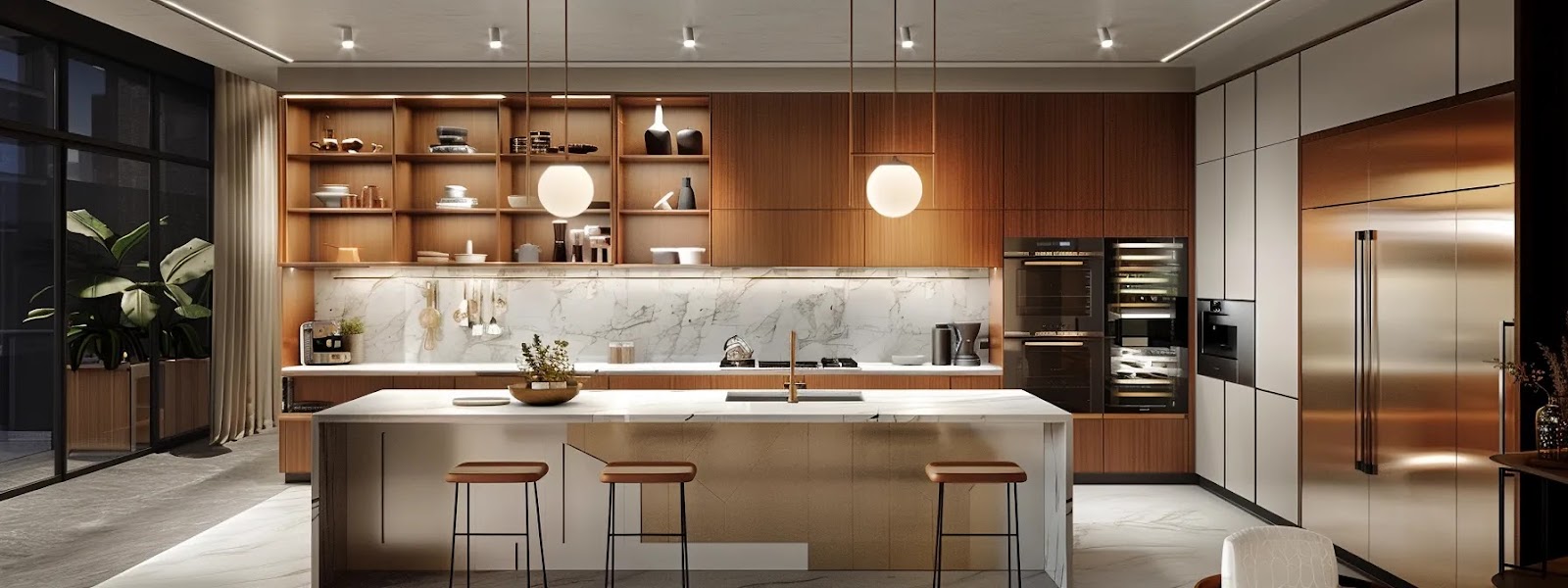 a beautifully arranged kitchen showcasing sleek cabinets aligned with work zones, illuminated by soft natural light, emphasizing efficient design principles and harmonious energy flow.