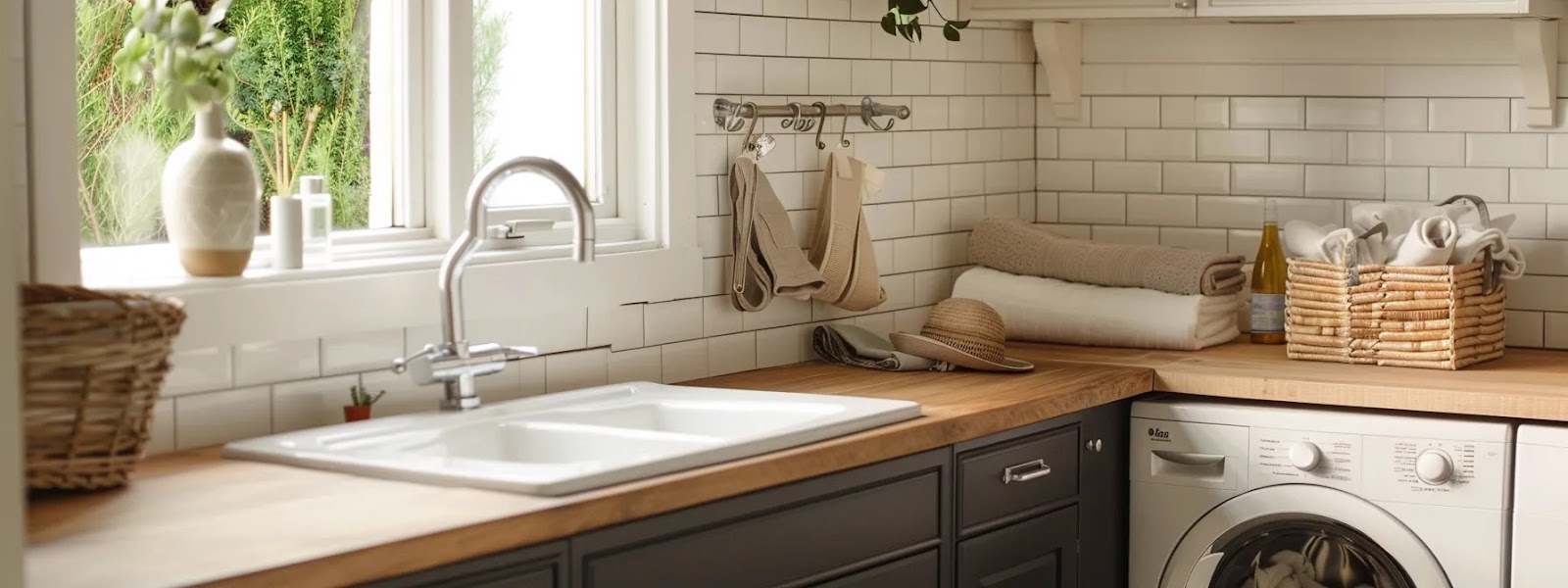 Pet-Friendly Laundry Room Cabinets on a Budget