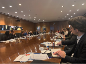 Participants having a discussion at Century Initiative’s roundtable on immigration integration