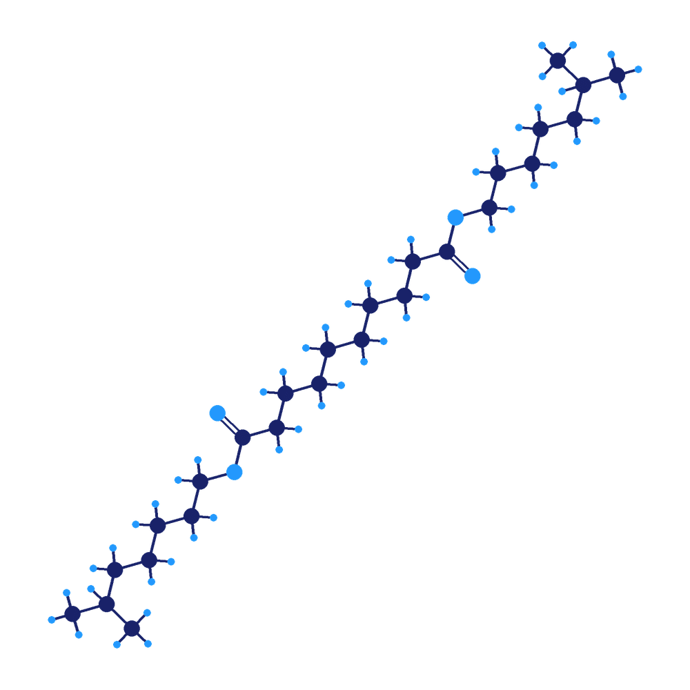 Diisodecyl Sebacate molecular structure