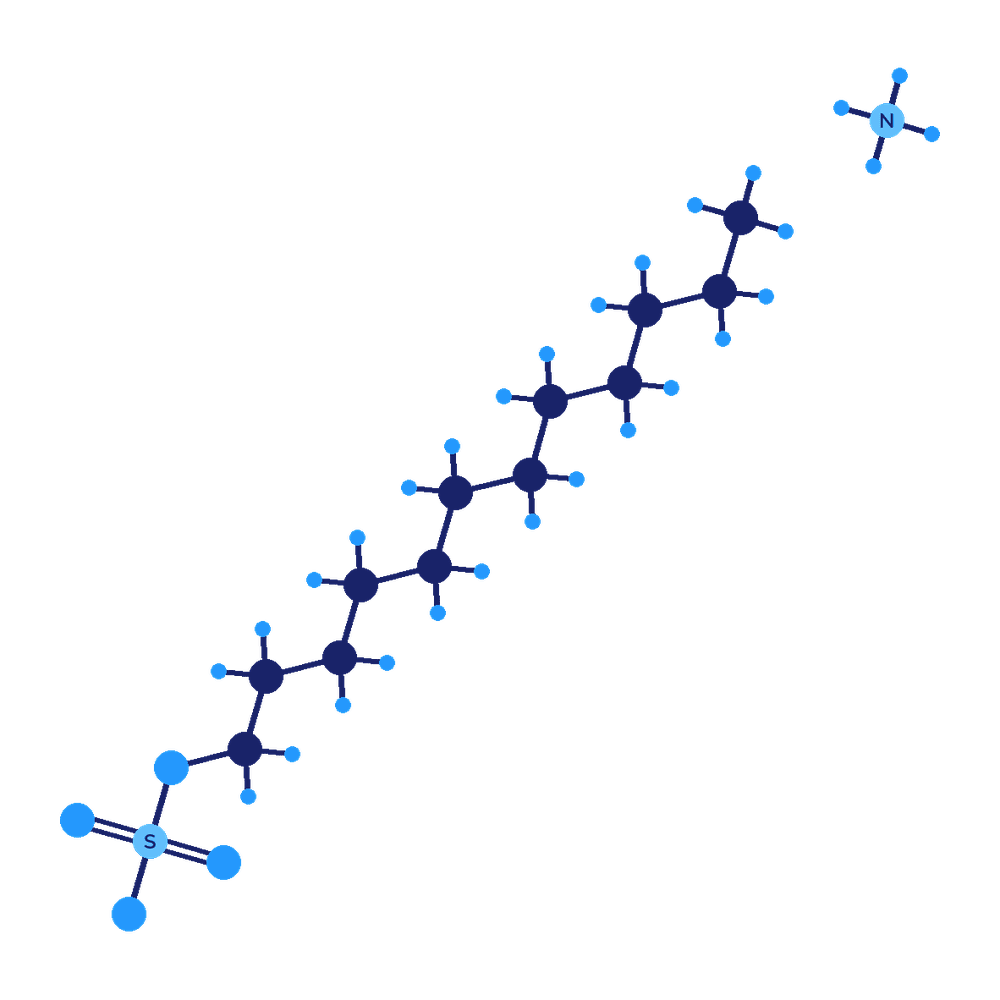 Ammonium Lauryl Sulfate molecular structure