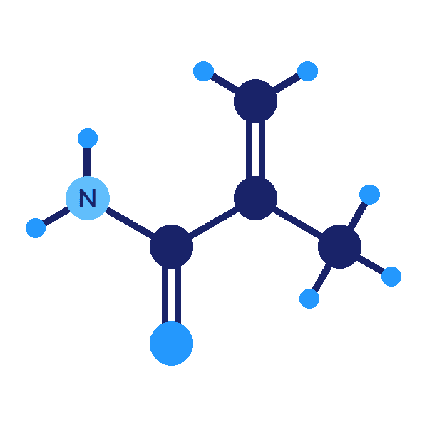 Methacrylamide molecular structure